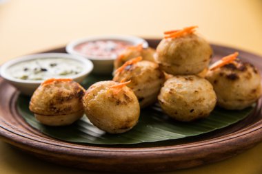 güneyde Hint popüler gıda Appe veya Appam veya Rava Appe