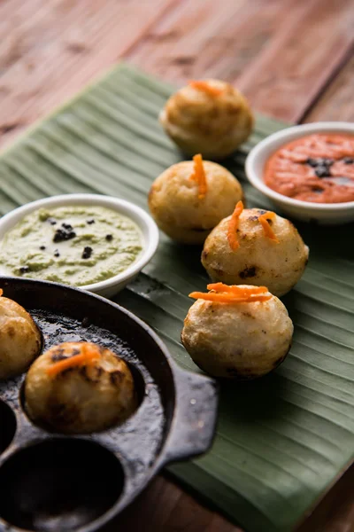 Sul indiana comida popular Appe ou Appam ou Rava Appe — Fotografia de Stock