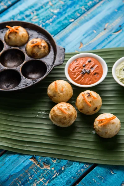 Sul indiana comida popular Appe ou Appam ou Rava Appe — Fotografia de Stock