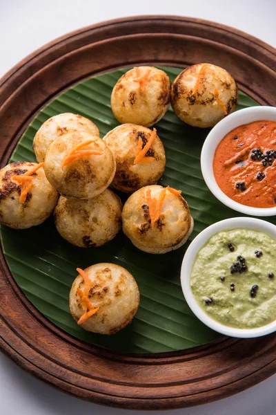 Makanan populer India selatan Appe atau Appam atau Rava Appe — Stok Foto