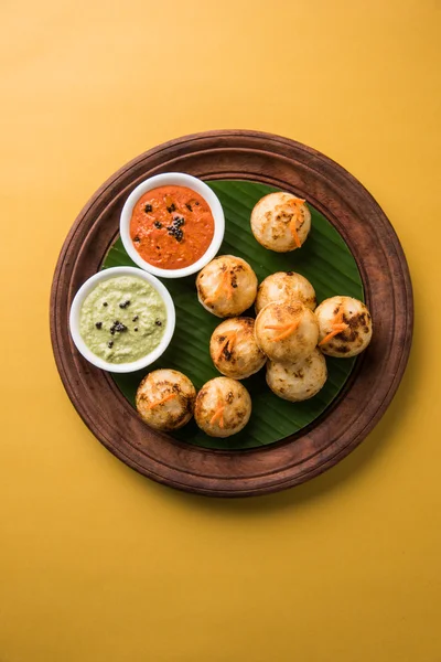 Sul indiana comida popular Appe ou Appam ou Rava Appe — Fotografia de Stock