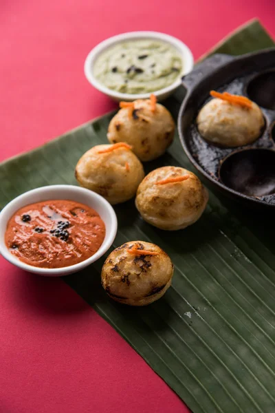 Sul indiana comida popular Appe ou Appam ou Rava Appe — Fotografia de Stock