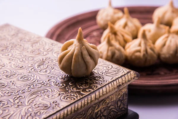 Indiaas zoet eten modak, favoriete van lord ganesha — Stockfoto