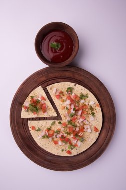Masala papad, Hint vejetaryen çıtır çıtır yemek veya başlangıç