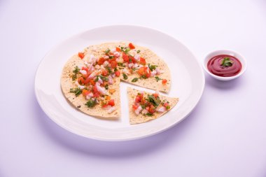 Masala papad, Hint vejetaryen çıtır çıtır yemek veya başlangıç