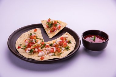 Masala papad, Hint vejetaryen çıtır çıtır yemek veya başlangıç