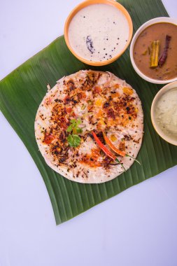 Güney Hint gıda Uttapam veya ooththappam veya Uthappa