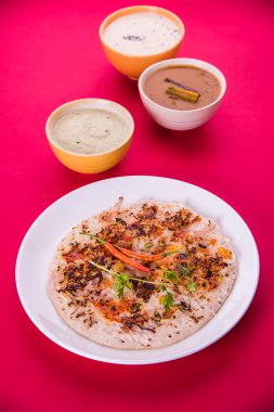 Güney Hint gıda Uttapam veya ooththappam veya Uthappa