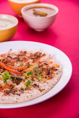 Güney Hint gıda Uttapam veya ooththappam veya Uthappa