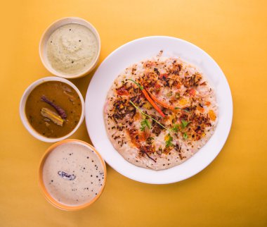 Güney Hint gıda Uttapam veya ooththappam veya Uthappa