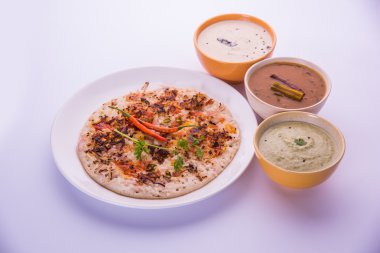 Güney Hint gıda Uttapam veya ooththappam veya Uthappa