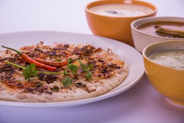 Güney Hint gıda Uttapam veya ooththappam veya Uthappa