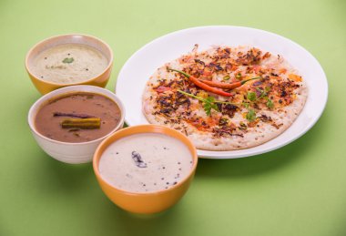 Güney Hint gıda Uttapam veya ooththappam veya Uthappa