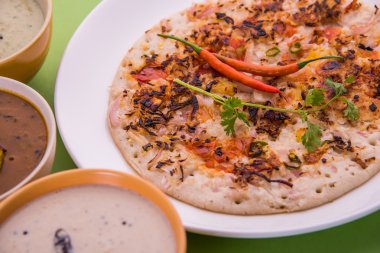 Güney Hint gıda Uttapam veya ooththappam veya Uthappa
