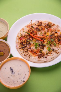 Güney Hint gıda Uttapam veya ooththappam veya Uthappa