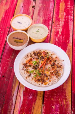 Güney Hint gıda Uttapam veya ooththappam veya Uthappa