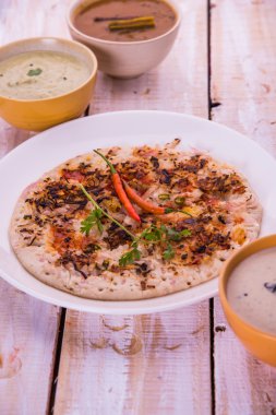 Güney Hint gıda Uttapam veya ooththappam veya Uthappa
