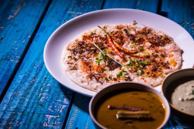 Güney Hint gıda Uttapam veya ooththappam veya Uthappa