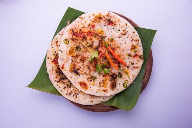 Güney Hint gıda Uttapam veya ooththappam veya Uthappa