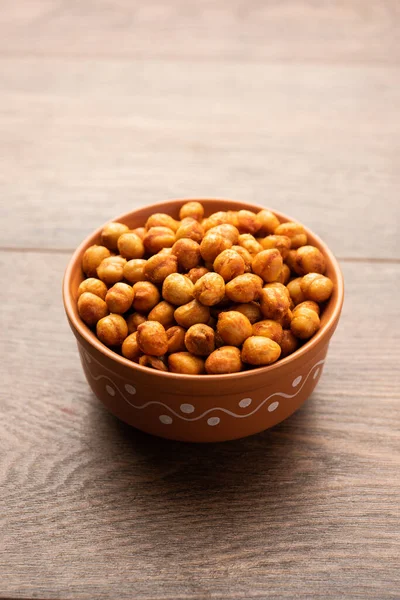 Ceci Piccanti Arrosto Chana Indiana Chole Ricetta Popolare Spuntino — Foto Stock