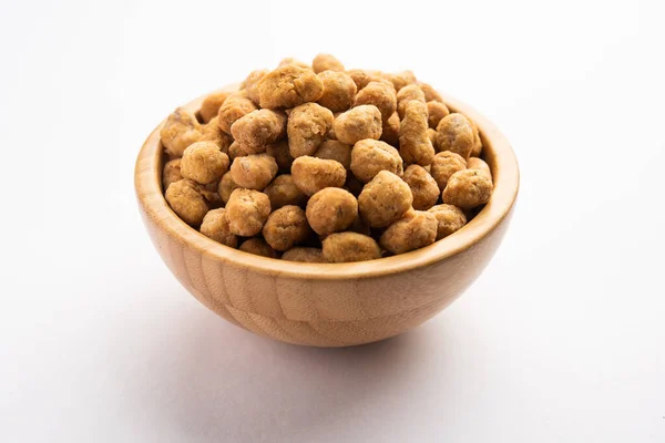 Indian Besan Coated Crunchy Spicy Masala Peanuts Mungfali Served Bowl — Stock Photo, Image