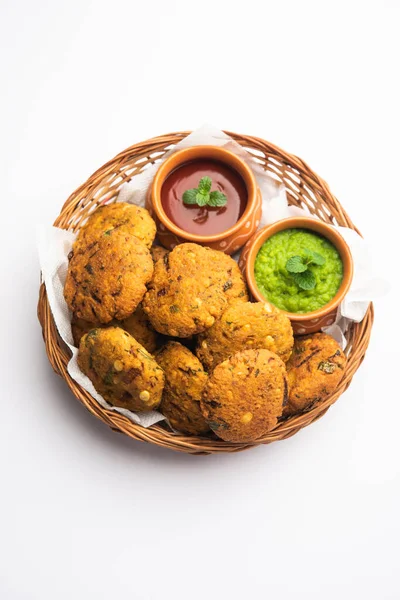 Masala Chana Dal Vada Parippu Paruppu Vadai Tea Time Fried — Stock Photo, Image