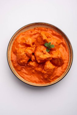 Hint tavuğu Tikka masala kasede. Asya 'da vejetaryen olmayan