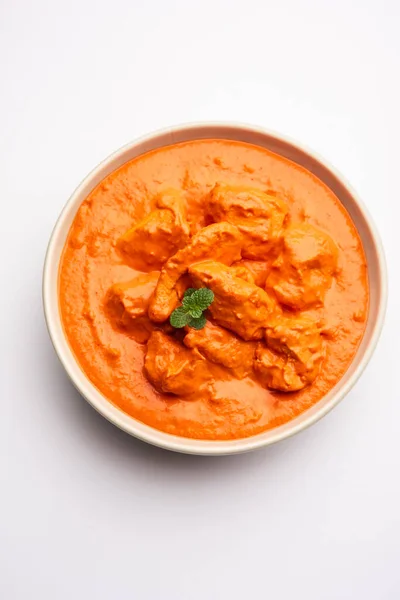 Indian Chicken Tikka Masala Bowl Asian Non Vegetarian Food — Stock Photo, Image