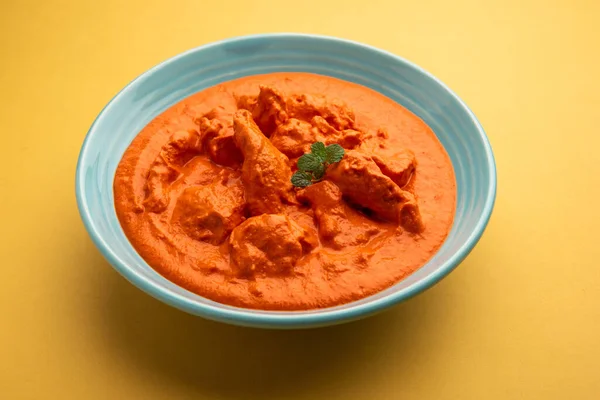 Poulet Indien Tikka Masala Dans Bol Alimentation Asiatique Non Végétarienne — Photo