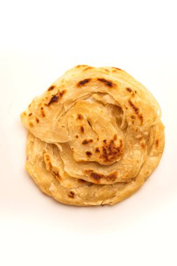 Laccha Paratha, yağlı ve bol yağlı, katmanlı bir pofuduk ekmek.