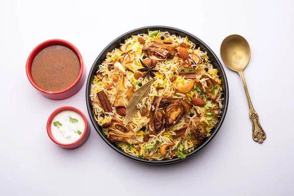 Kathal Biryani Wird Aus Rohen Jackfruchtstücken Hergestellt Die Langsam Mit — Stockfoto