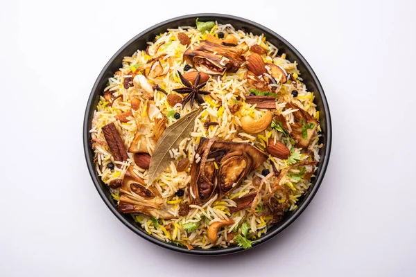 Kathal Biryani Виготовляється Сирих Шматочків Джекфруту Які Готуються Повільно Різноманітними — стокове фото