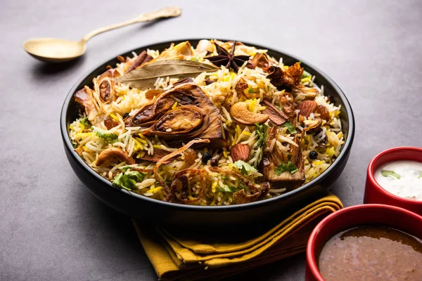 Kathal Biryani Made Using Raw Jackfruit Pieces Cooked Slowly Variety — Fotografia de Stock