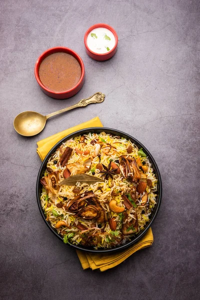 Kathal Biryani Made Using Raw Jackfruit Pieces Cooked Slowly Variety — Foto Stock