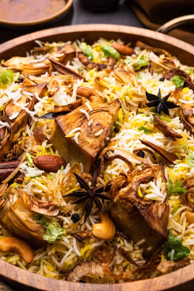 Kathal Biryani Made Using Raw Jackfruit Pieces Cooked Slowly Variety — ストック写真