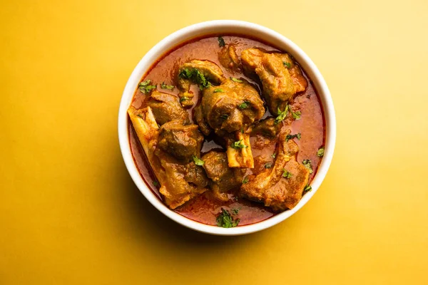 Piatto Carne Stile Indiano Carne Montone Gosht Masala Agnello Rogan — Foto Stock