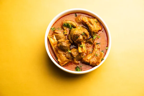 Piatto Carne Stile Indiano Carne Montone Gosht Masala Agnello Rogan — Foto Stock