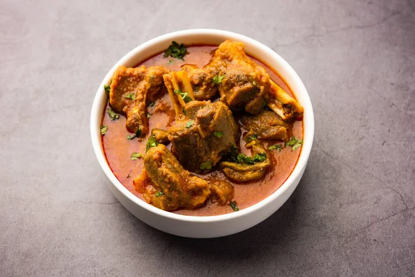 Plato Carne Estilo Indio Mutton Gosht Masala Cordero Rogan Josh — Foto de Stock