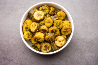 Hindistan 'ın kıyı bölgelerinde popüler olan ham muz sabzi veya kacchey kele ki sabji kerla, goa ve maharashtra gibi eyaletler