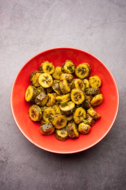 Hindistan 'ın kıyı bölgelerinde popüler olan ham muz sabzi veya kacchey kele ki sabji kerla, goa ve maharashtra gibi eyaletler