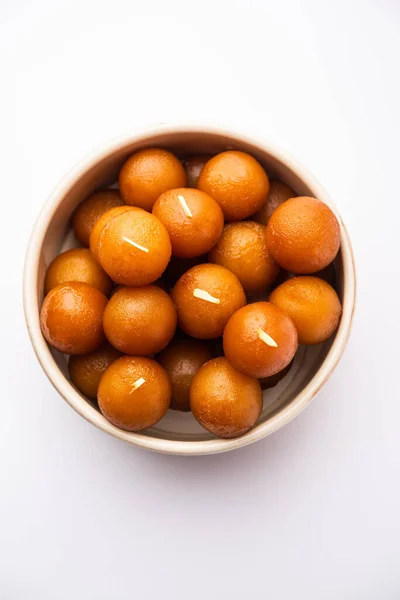 Gulab Jamun Dumpling Dulce Base Leche Sólida Popular India Pakistán — Foto de Stock