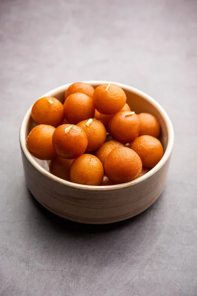 Gulab Jamun Dumpling Dulce Base Leche Sólida Popular India Pakistán — Foto de Stock