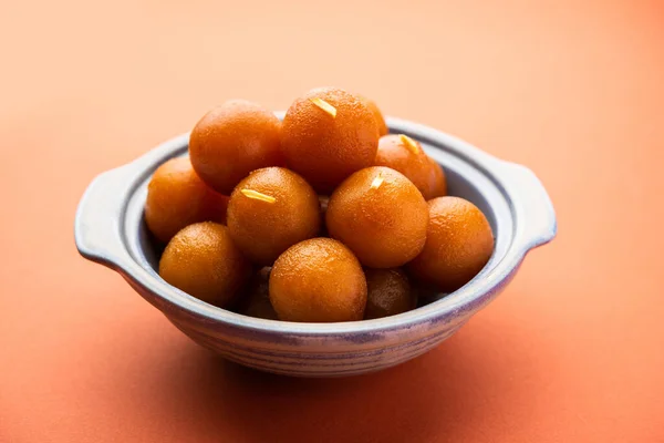 Gulab Jamun Dumpling Dulce Base Leche Sólida Popular India Pakistán — Foto de Stock