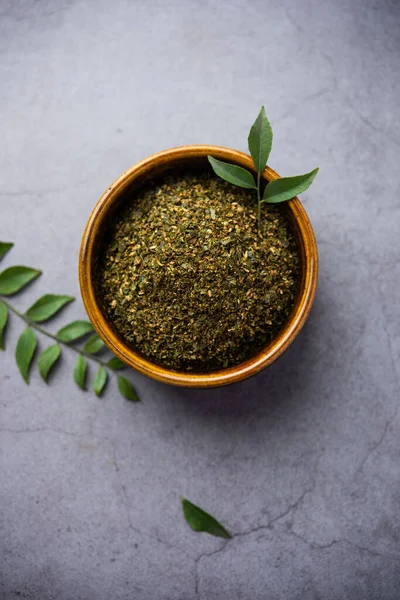 Curry leaves powder or Karivepaku or karuveppilai podi