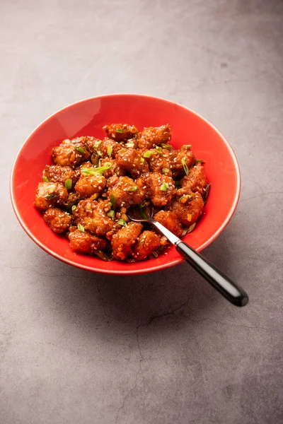 Chilli Water Chestnut Crispy Indo Chinese Starter Snacks Made Using — Stok Foto