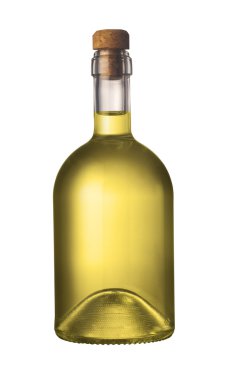 Cork şişeyle küçük zeytin yağı