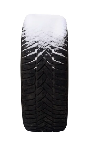 Staré pneumatiky zasněžení — Stock fotografie