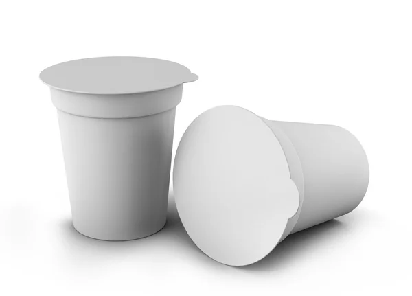 Yoğurt ambalaj render