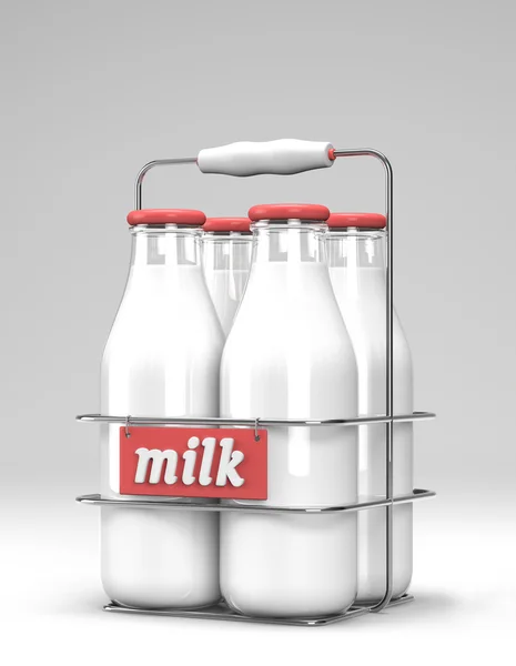 Redo att gå mjölk — Stockfoto