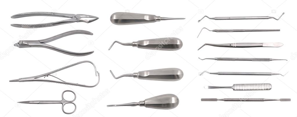 Complete set of dentist equipment